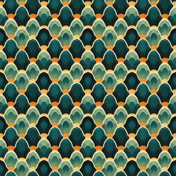 Art Deco-Muster #II von Whale & Sons