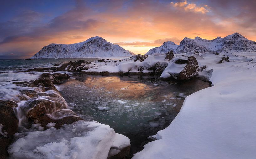 Sonnenaufgang am Skagsanden. von Sven Broeckx