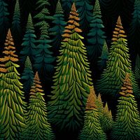 Motif de sapin lumineux