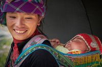 Vietnamese mother and baby