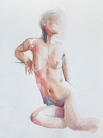 Figur in Aquarell