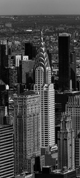 Chrysler Building in Schwarz-Weiß von Davey Bogaard