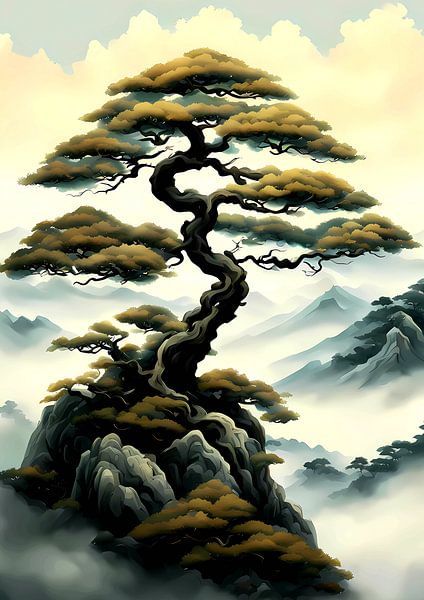 Bonsaibaum Berglandschaft von BRZ999