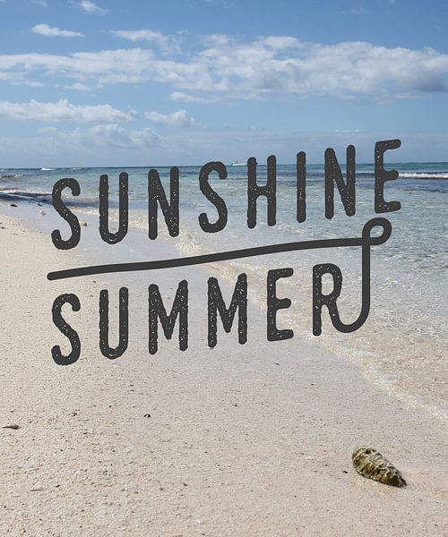 Sunshine Summer Caribbean Beach by Christine aka stine1