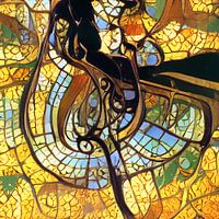Plan d'Amsterdam dans le style Art nouveau