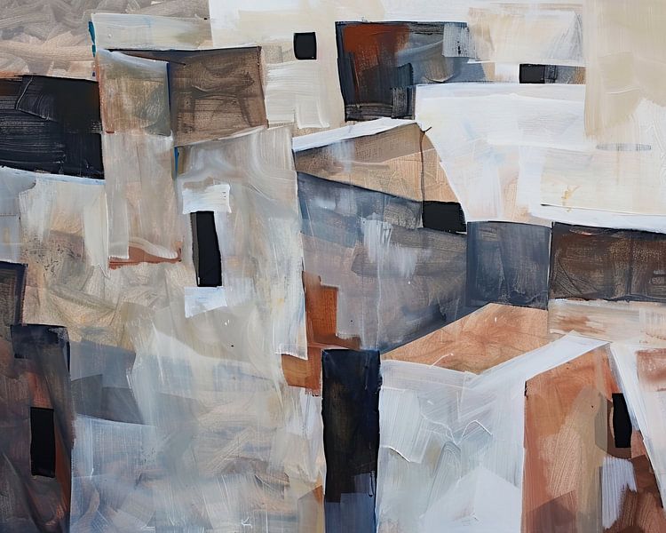 Abstract van Abstract Schilderij