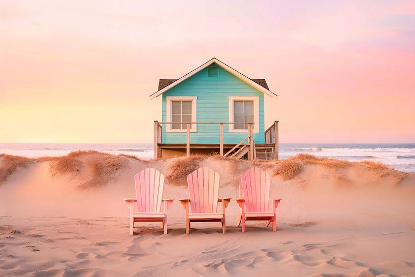 Pastellfarbener Strand von Philippe HUGONNARD