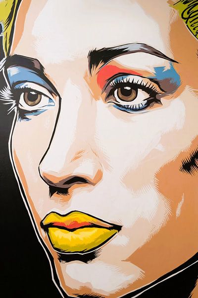 Modernes buntes Pop-Art-Porträt von Imperial Art House