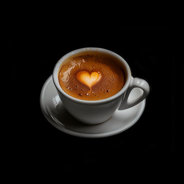 Espresso coffee portrait by TheXclusive Art