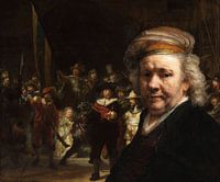 The Night Watch and the self-portrait by Rembrandt van Rijn