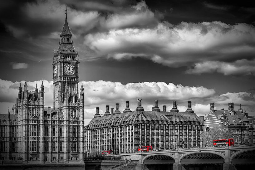 LONDON Big Ben &amp; Rote Busse  von Melanie Viola