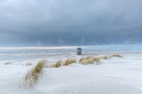 Chalet de Terschelling à la mer du Nord