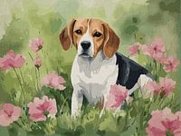 Blossoms and Beagle