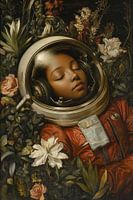 Schlafender Astronaut