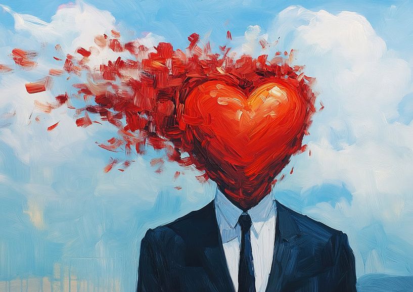 Broken Heart by Abstract Painting