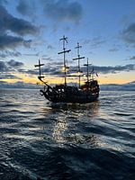 Pirate boat on the Baltic Sea