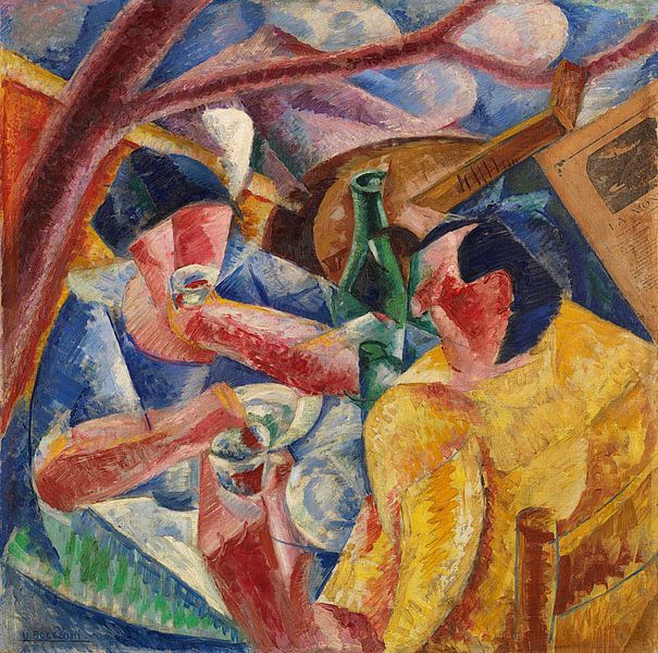 Umberto Boccioni - Unter der Pergola in Neapel von finemasterpiece