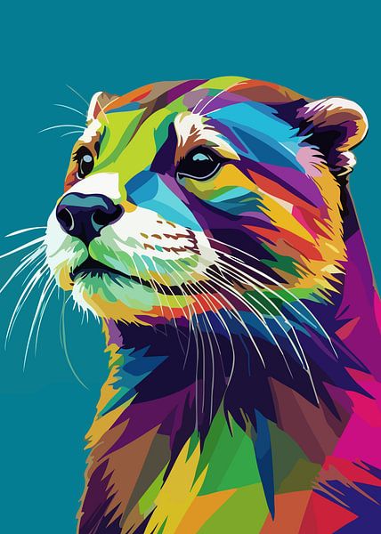 Loutre Style Pop Art par MIROKKU
