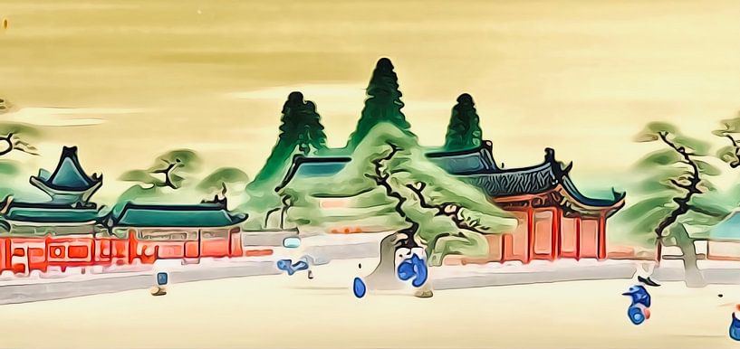 Angkor, tempelcomplex, Cambodja van zam art