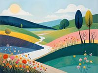 Sonniger Tag auf dem Land