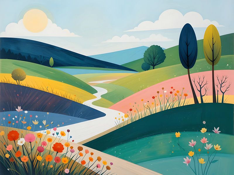 Sunny day in the countryside by HorizonArtistry