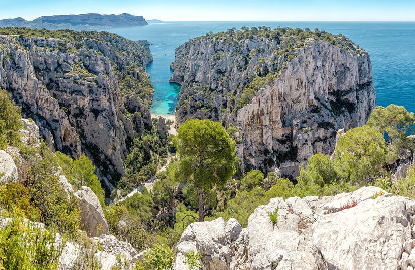 Belvedere Calanque d'En-Veau, Cassis, Bouches du Rhone, France by Rene van der Meer