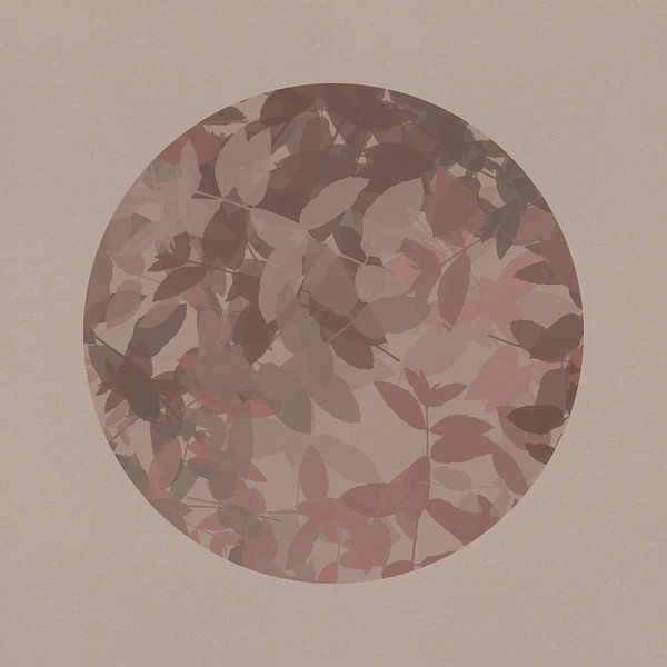 Botanische kunst in neutrale aardetinten nr. 3 van Dina Dankers