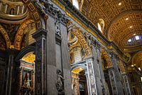 Italy, Rome, Vatican City, St. Peter's Basilica (church, inside)
