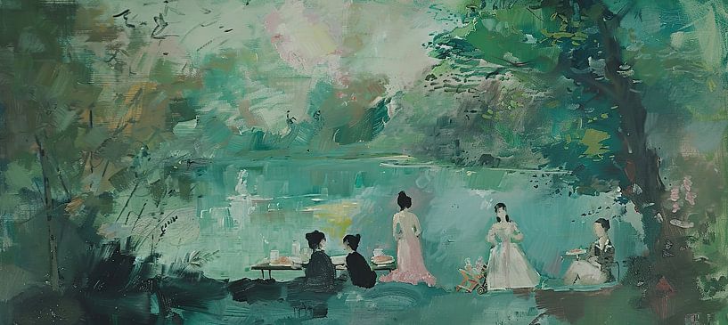 Landschaftsimpressionismus | Felder | Impressionismus von ARTEO Gemälde