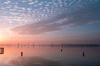 Sunrise at the water's edge