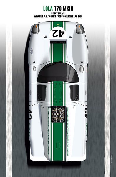 Lola T70 SWC Oulton Park 1968 von Theodor Decker