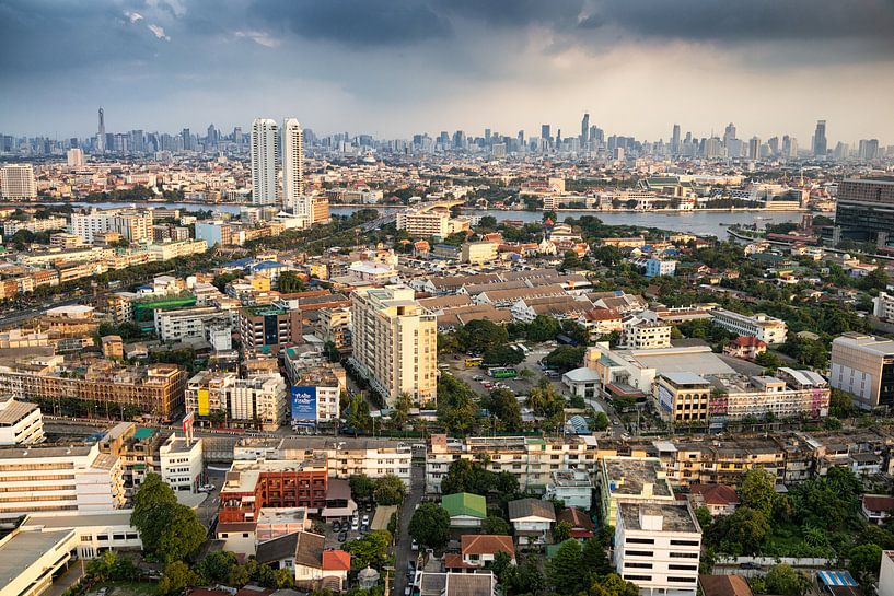 Regenwolken boven Bangkok von Jelle Dobma