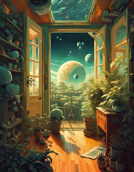 Hors du monde - Chambre avec vue planétaire par Christine aka stine1