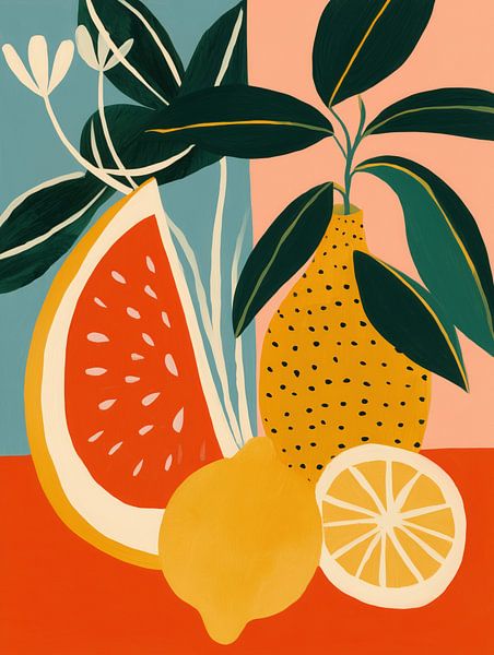 Agrumes-Melons Poésie Nature morte par Frank Daske | Foto & Design