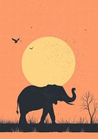 Olifant op de savanne