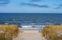 Strandweg an der Ostsee auf Usedom
