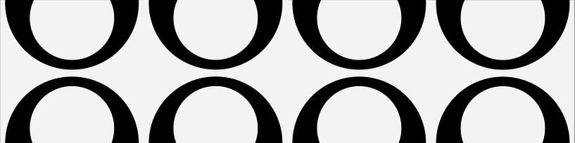 Skandinavische Geometrie Panoramabild Balance III von Mad Dog Art