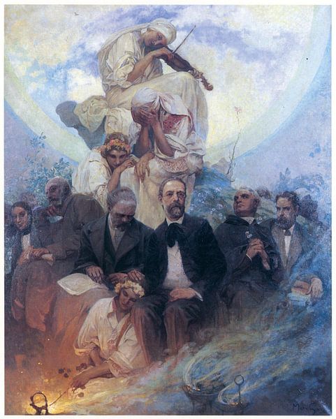 Pantheon of Czech Music von Alphonse Mucha von Peter Balan