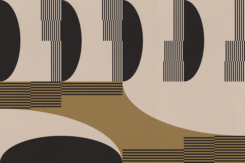 Retro-Architektur. Abstrakte geometrische Kunst VI von Dina Dankers