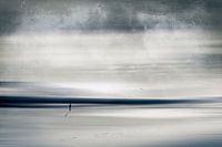 Marcheur solitaire sur la plage