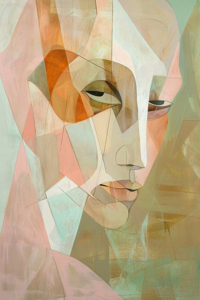 Femme cubiste par Poster Art Shop