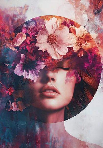 Floraler Heiligenschein der Gelassenheit von Bianca ter Riet