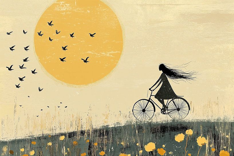 Randonnée à vélo ensoleillée le long des Fleurs n°3 par Studio BB