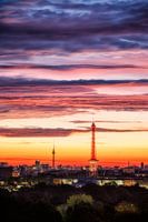 Nuages roses au-dessus de Berlin