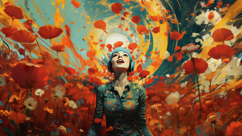 Freude an den Mohnblumen von Marlon Paul Bruin