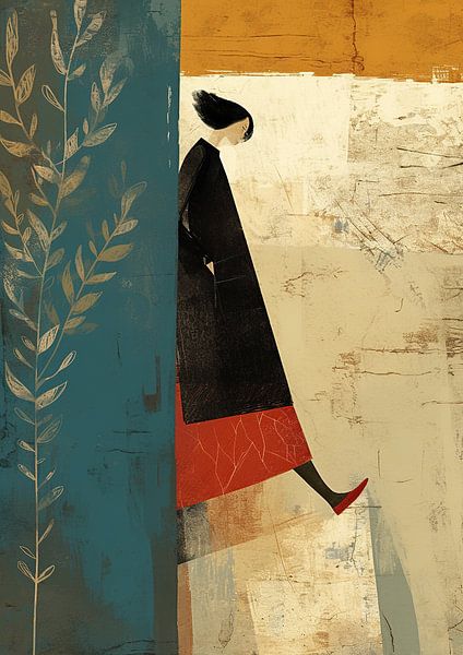 Abstract Female portrait by ARTEO Paintings