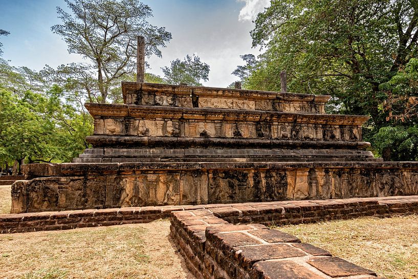 Die Tempelruinen von Polonnaruwa in Sri Lanka von Roland Brack