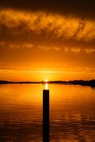 Sonnenuntergang am Veere-See