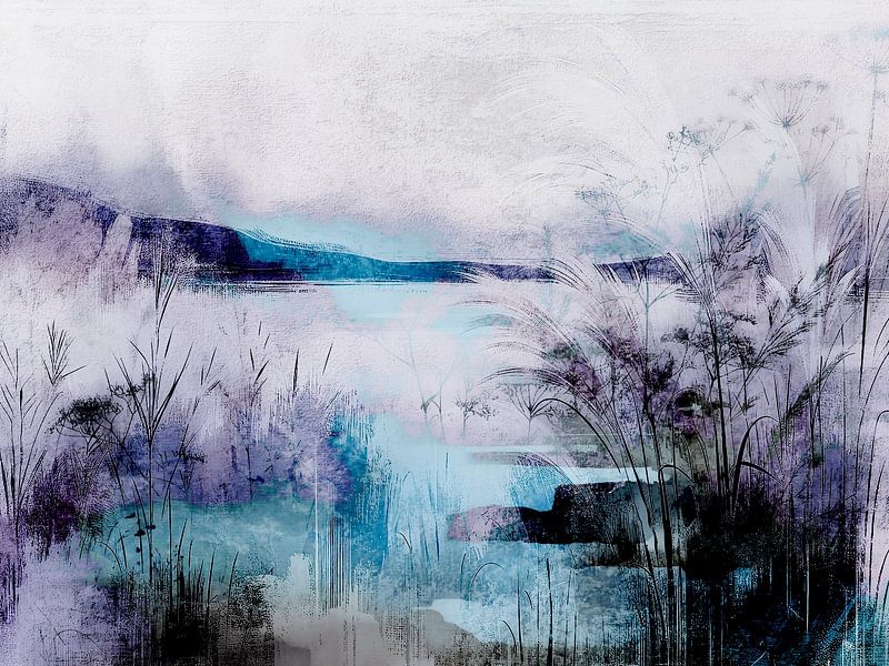 Paysage hivernal scandinave Botanique par Mad Dog Art