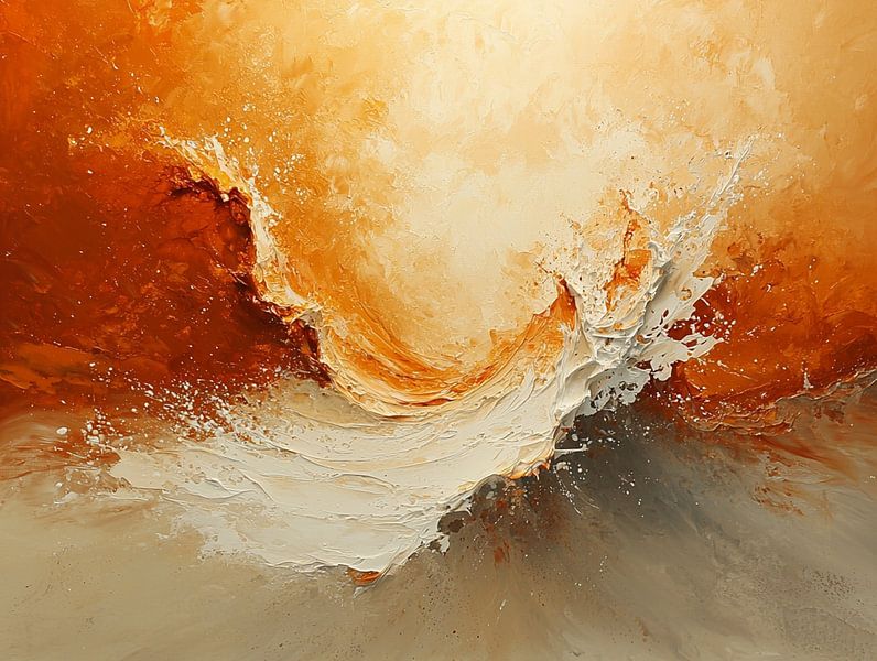 Orange waves by Bianca Bakkenist